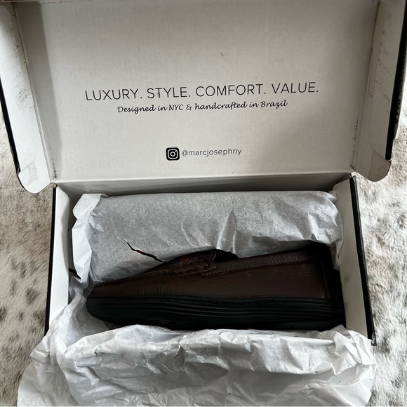 NIB Mark Joseph New York Boys Slip On Brown Leather Loafers, sz 1.5 - Picture 11 of 11